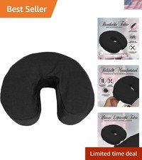 Generously Sized 4 Pack of Soft Microfiber Massage Face Covers in Black