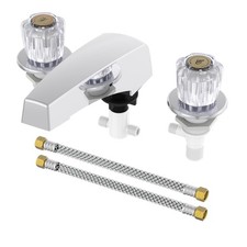 Home Plus 356401 Universal Fit Classic 2-Handle Sleek Chrome Plated Tub Faucet