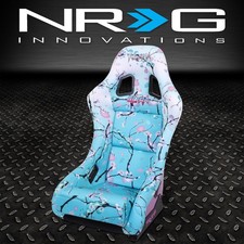 Nrg Innovations Prisma Floral Blossom Print Fixed Back Bucket Racing Seat Medium