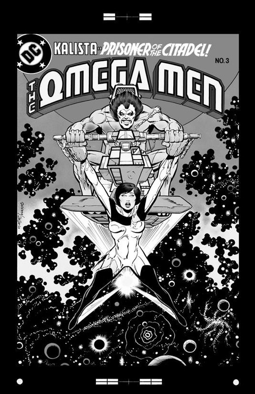 Keith Giffen Omega Men #3 1st Lobo Rare Large Production Art Cover