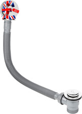 Image of Ultra Chrome Click Clack Bath Waste & Overflow Kit – 1.5 Inch Pop-Up Drain with