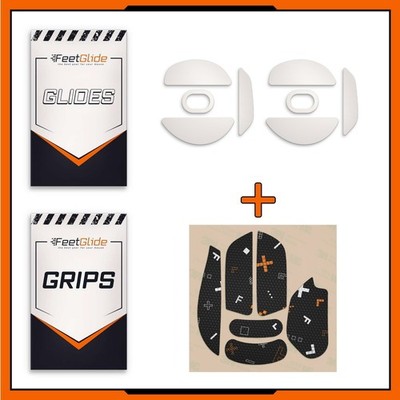 FeetGlide PTFE Mouse Skates & Grip Tape Bundle for Keychron M7