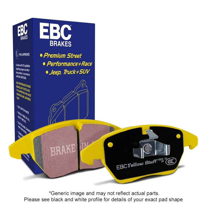 EBC DP4062R Yellowstuff Front Brake Pads for 12-21 McLaren MP4-12C/570S/570GT