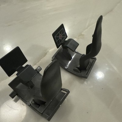 1987 GI Joe Defiant Space Shuttle Booster Sliding Computer Seats Set of 2 READ