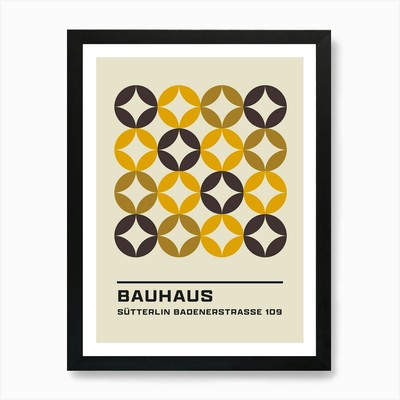 Bauhaus Minimalistischer Abstrakter Druck 6 gerahmte Wandbilder Poster Leinwanddruck Bild