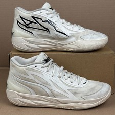 Puma MB.02 Phenom White Silver Basketball Sneakers Men's 13 378319-01