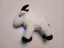Aurora Plush 6" Goat White Farm Stuffed Animal Toy