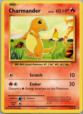 Charmander 9/108 XY Evolutions NM Pokemon TCG