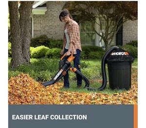 WORX Trivac 3 in 1 Electric Leaf Blower for Lawn Care, Leaf Vacuum