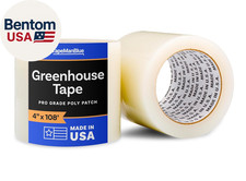 4" X 108' Roll of Greenhouse Repair Tape, Made in USA, Heavy Duty Clear Poly Pat