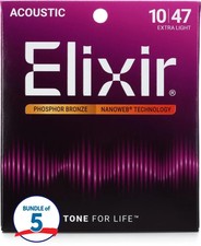 Elixir Strings 16002 Nanoweb Phosphor Bronze ...