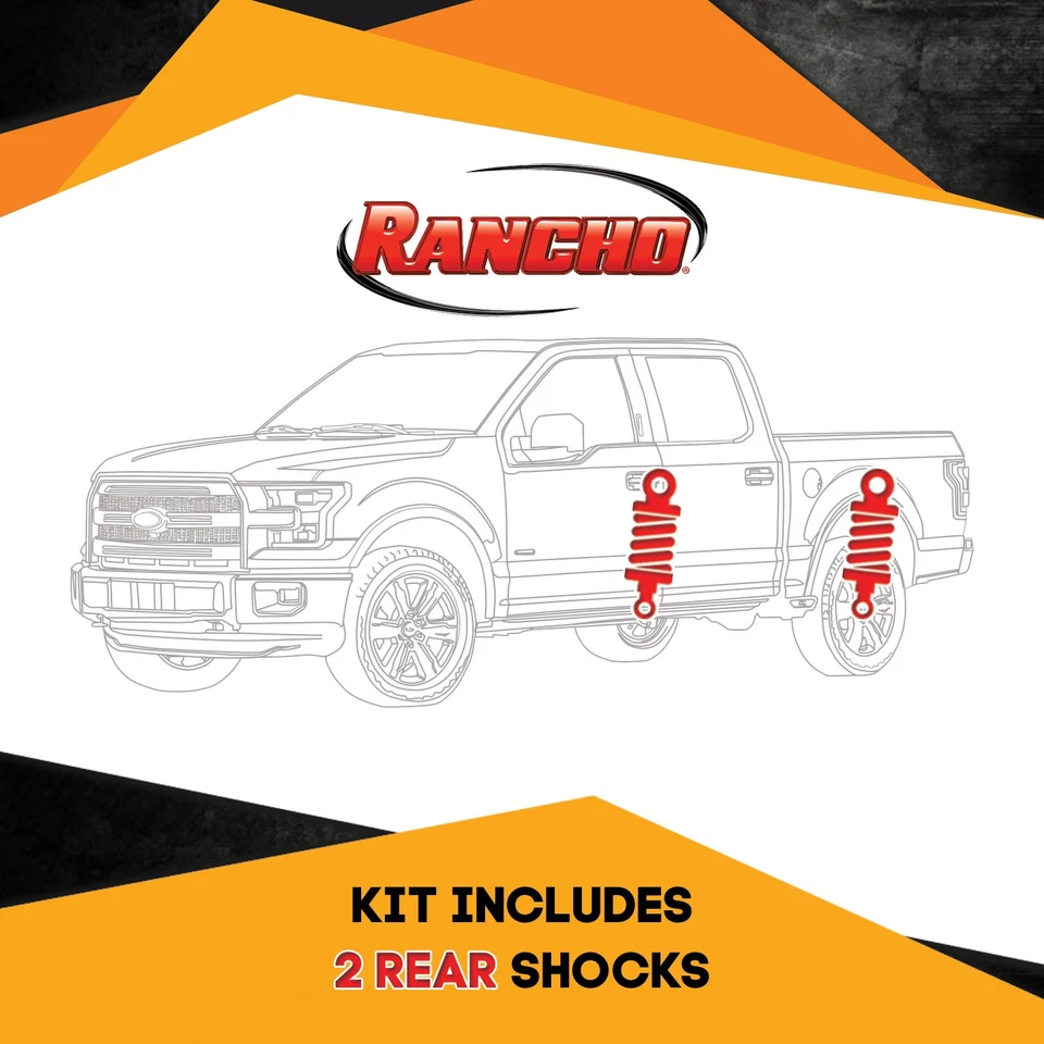 Amortiguadores de elevación traseros Rancho RS5000X 0-2" para Dodge D200, D250 2x2 72-93 Kit 2 Foto 3 de 4