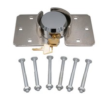 Heavy Duty Hidden Shackle Padlock Hasp with Keyed Alike for Trailer Vans
