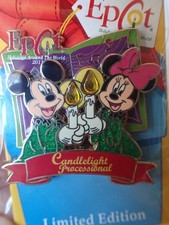 Walt Disney Parks Epcot Candlelight Processional Mickey Minnie Pin NOC