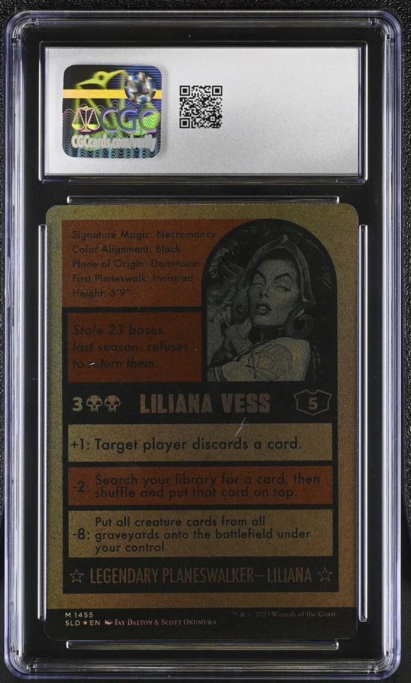 MTG Liliana Vess (Foil) - Baseballing Secret Lair Drop - CGC Gem Mint 10 - Image 2 of 2