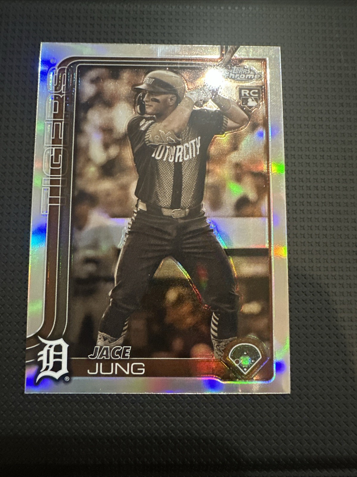 2025 Topps Chrome MLB - Sepia Refractor - #225 Jace Jung (RC) - Detroit Tigers