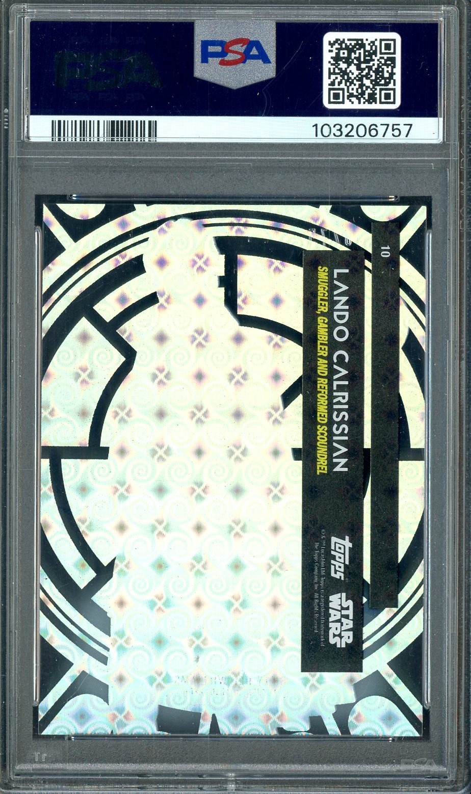 2015 Topps Star Wars High Tek Tidal Diffractor Billy Dee Williams AUTO /75 PSA 9 view 2