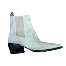 Rag  Bone Westin Light Sands Suede Chelsea Boots Square Toe Ankle Boot 38.5