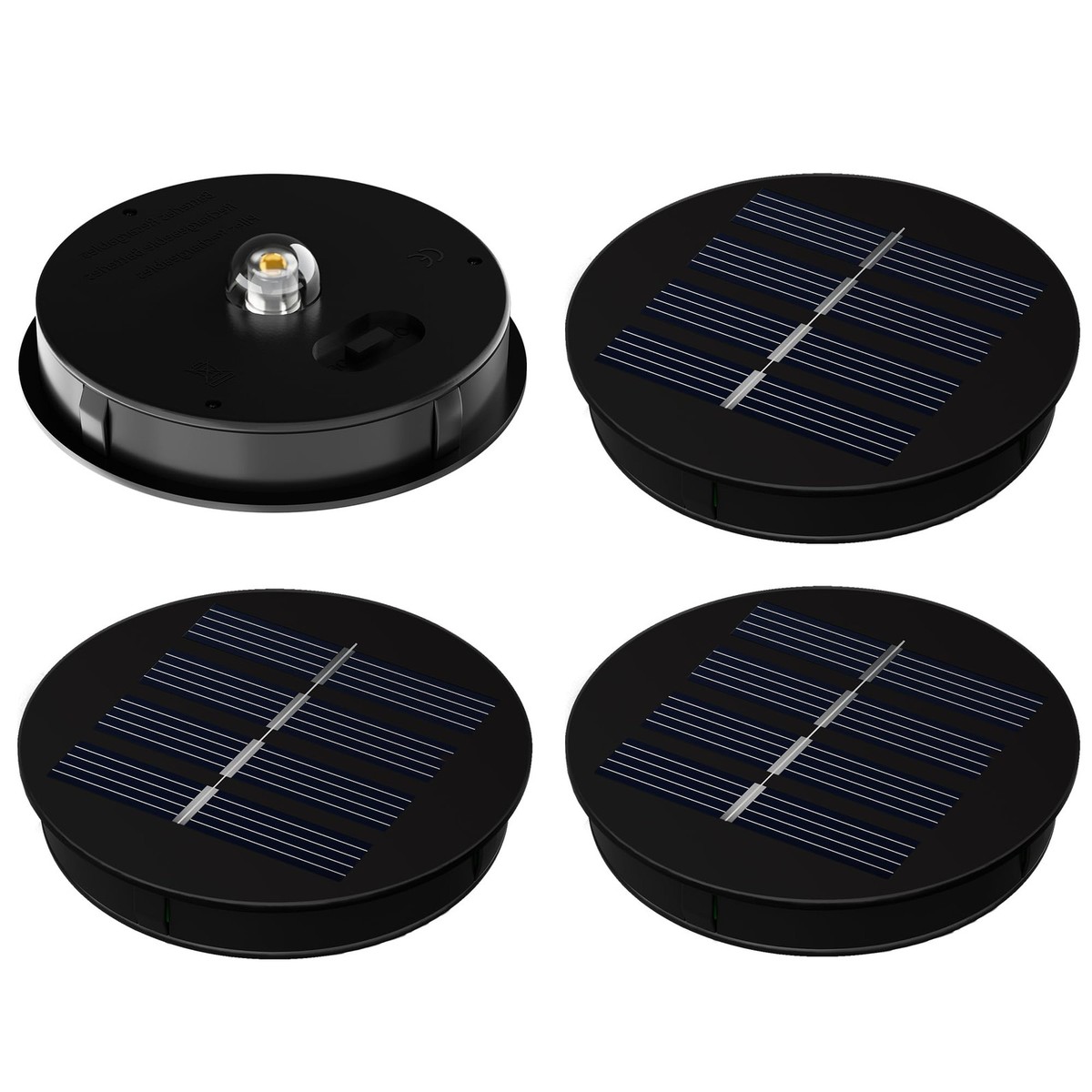 4-Pack Solar Light Replacement Tops, 3.14