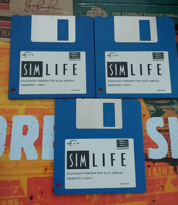 Sim Life (1992) Commodore Amiga (3 Disks) 500 1000 works 16-bit classic
