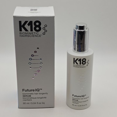 K18 Future IQ Biomimetic Hair Longevity Serum 90ml / 3.04 fl oz NIB $120 MSRP 
