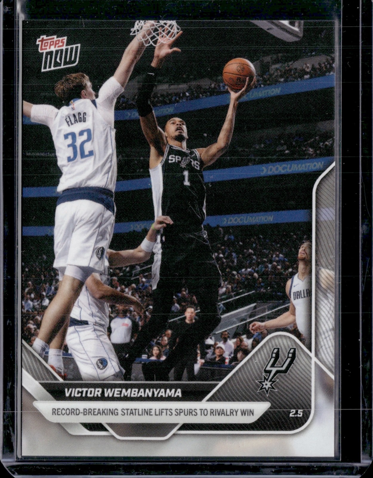 2025-26 Topps Now NBA #162 Victor Wembanyama San Antonio Spurs - QTY Flagg