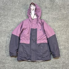 REI Co-op Jacket Kids XS 6-7 Purple Colorblock Hooded Insulated Ski Winter
