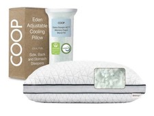 Coop Home Goods Eden Cool Adjustable Pillow, King Size , Adjustable Memory Foam