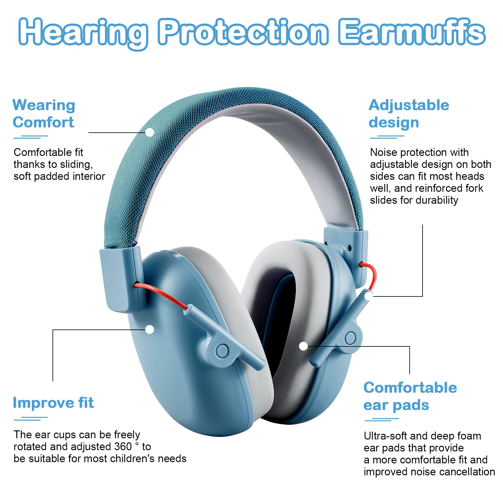 Casque anti-bruit enfant TDAH TSA autiste pour concentration - 3