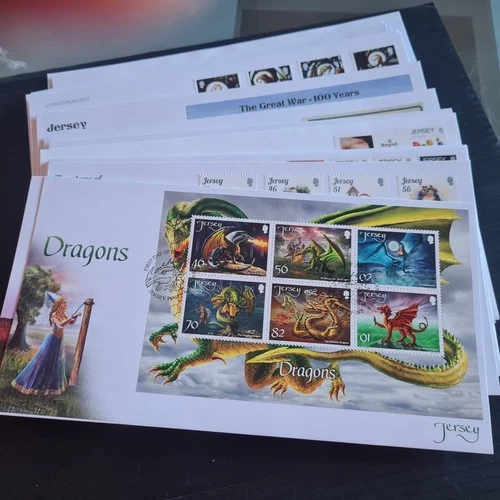 JERSEY 2014 TO 2015 30  FIRST DAY COVERS