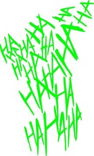 Hahaha Decal Ha Ha Ha Vinyl Left Hand Sticker Joker Hood Motorcycle Car Tumbler