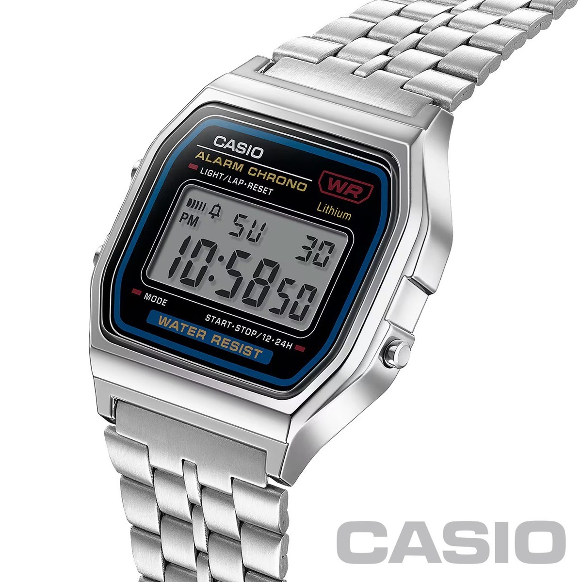 CASIO A159WA-N1 Made in Japan Classic Digital Watch Stainless