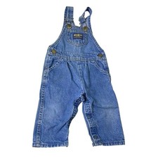 OshKosh B'gosh Denim Overalls Blue Vestbak Vintage Kids 12M Workwear
