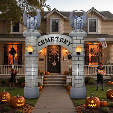 10FT Halloween Inflatable Archway Blow up Outdoor Decoration with Light