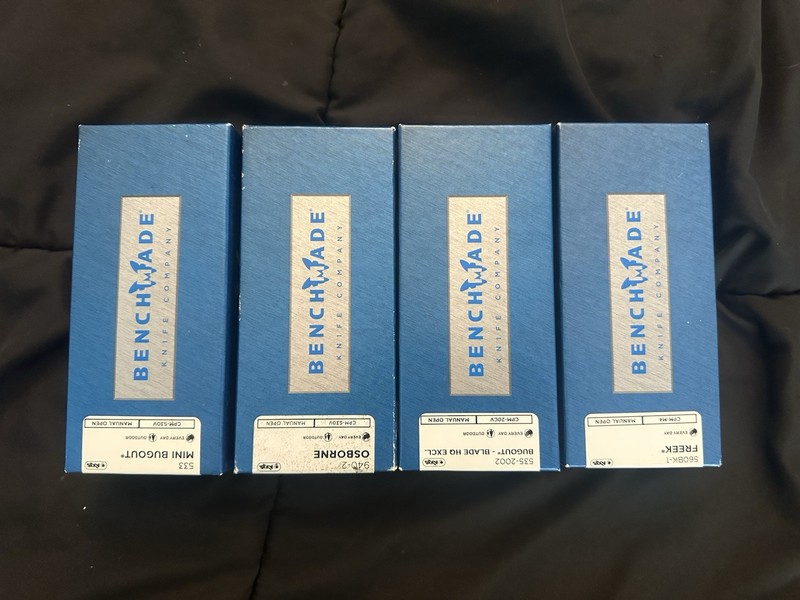 Benchmade Knife Empty Boxes (lot of 4)