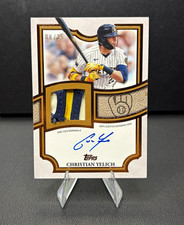 2026 Topps Series 2 Flagship Auto Patch Christian Yelich Brewers TFAP2-CY /25