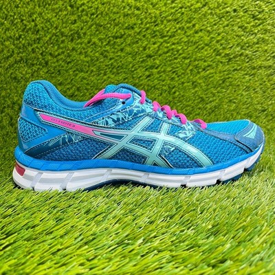 Asics Gel-Excite 3 Womens Size 9.5 Blue Pink Walking Running Shoes Sneakers