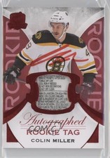2015 Upper Deck The Cup Rookie Tag Red Foil 7/8 Colin Miller #142 Patch Auto h5e