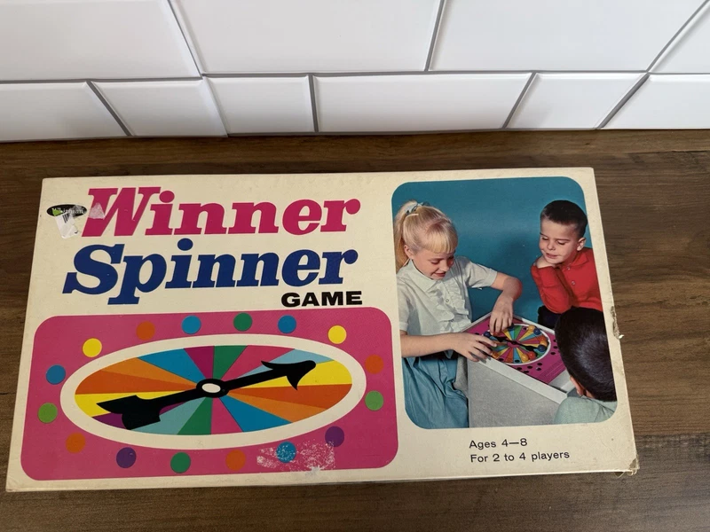 Vintage 1965 Winner Spinner Board Game Complete