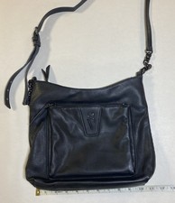 Simply Vera Shoulder Crossbody Bag Purse Black 11x11 w Adjustable Strap