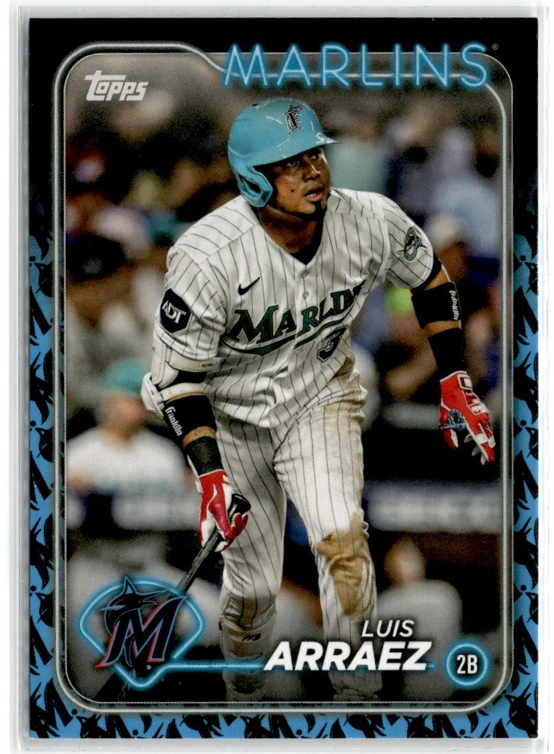 2024 Topps Series 1 Team Color Border Luis Arraez #299 Miami Marlins