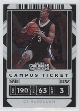2020-21 Panini Contenders Draft Picks Campus Ticket CJ McCollum #41 0w8