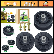 2 Pack V-Groove  Flat Idler Pulleys for Craftsman Husqvarna Tractors, Replaces