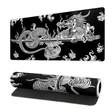 Dragon Gaming Mouse Pad Black Large Mouse Pad for Keyboard and Mousepad Desk ...