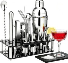 XDNOOK 5pcs Cocktail Shaker Set Bartender Kit,Professional Bar Set, Jigger,Mixer