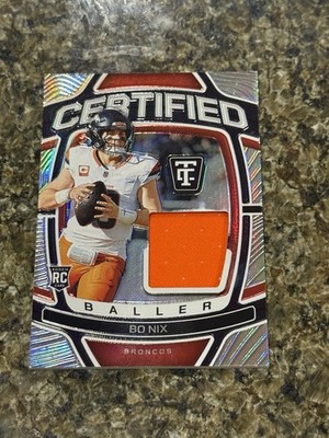 Bo Nix 2024 Totally Certified Baller Jersey Broncos #32/149