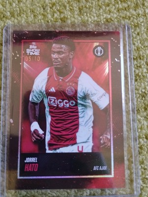 Topps Show Time Jorrel Hato Ajax Amsterdam numberd 05/10