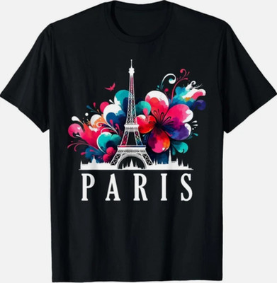 Eiffel Tower Holiday France SouvenirUnisex Gift For Paris Lover T-Shirt