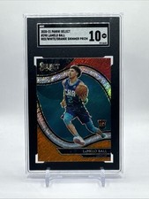LaMelo Ball 2020 Select Courtside #298 Red White Orange Shimmer RC SGC 10