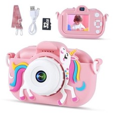 Kids Camera Toys for 3-8 Year Old Girls and Boys, Children Digital Camera Pink